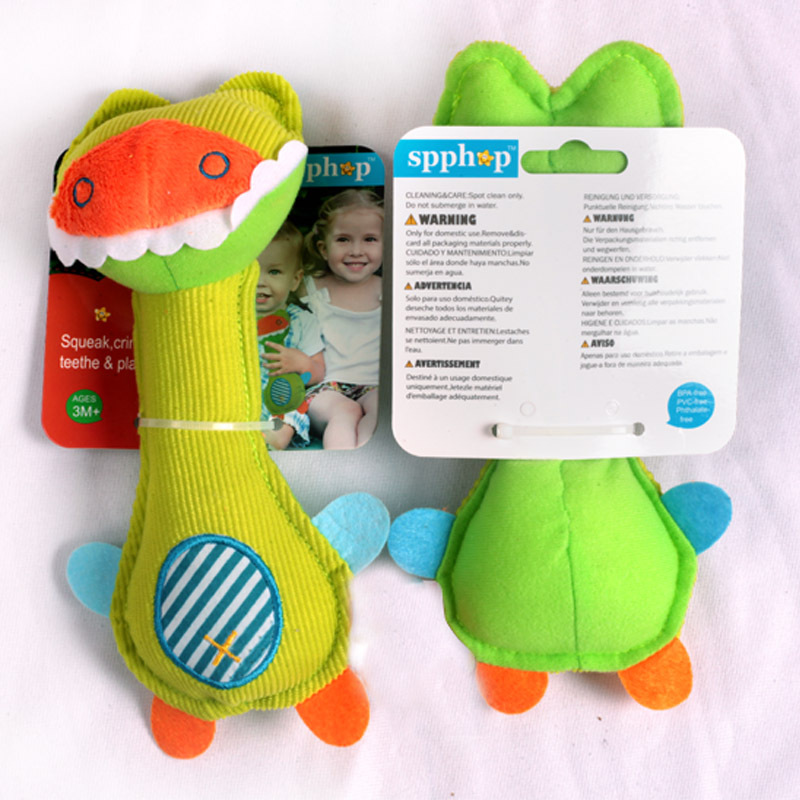 Foreign trade baby hand rattle built-in BB hand grab stick super cute plush toy hand puppet manufacturers direct supply a generation