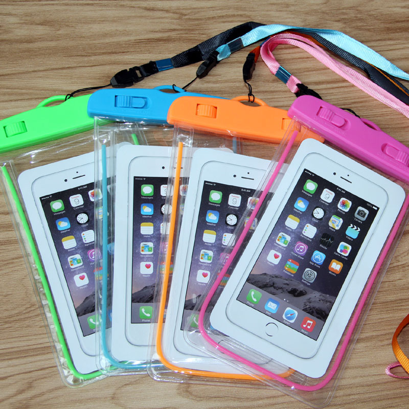 A1945Pvc Transparent Luminous Waterproof Phone Bag for Swimming, Taking Photos, and Diving, Waterproof Phone Case with Logo Printing and Rain Protection