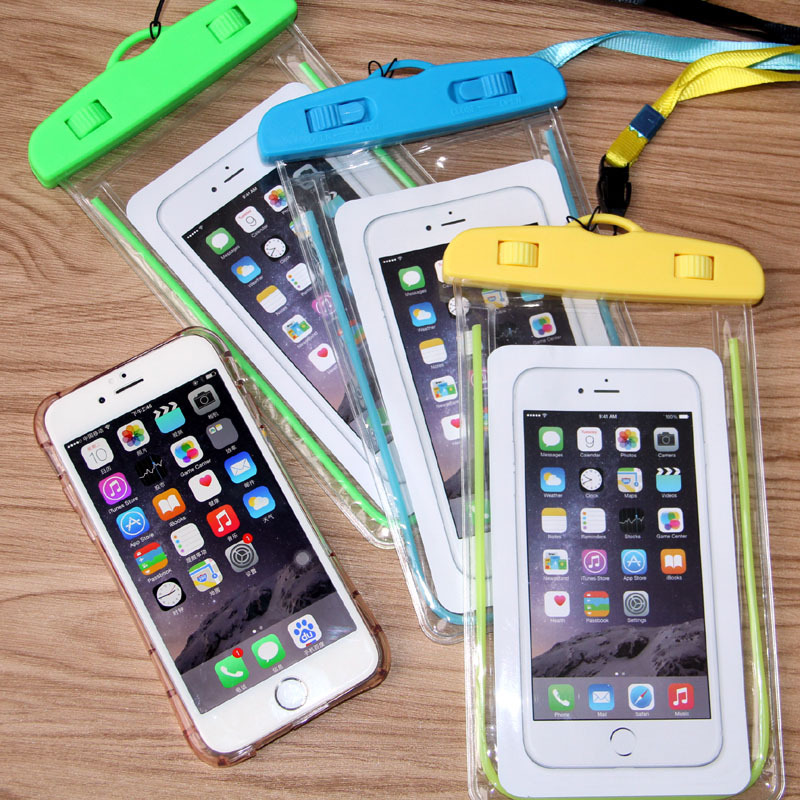 A1945 ПВХ прозрачный светящийся водонепроницаемый чехол для мобильного телефона для плавания и подводной съемки, можно напечатать ЛОГО