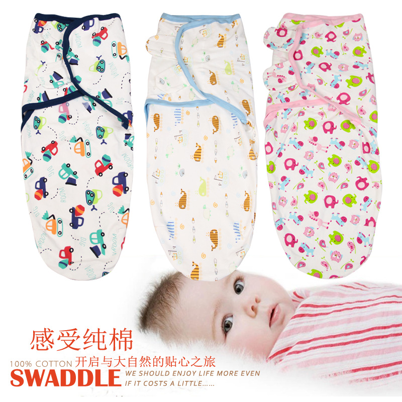 Kolaco Baby Swaddle Sleeping Bag Baby Wrap Cloth Spring and Summer Cotton Swaddle Swaddle Me Baby