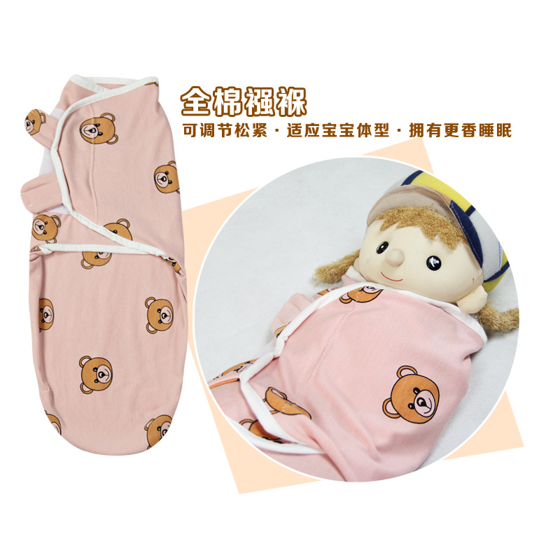 Kolaco Baby Swaddle Sleeping Bag Baby Wrap Cloth Spring and Summer Cotton Swaddle Swaddle Me Baby