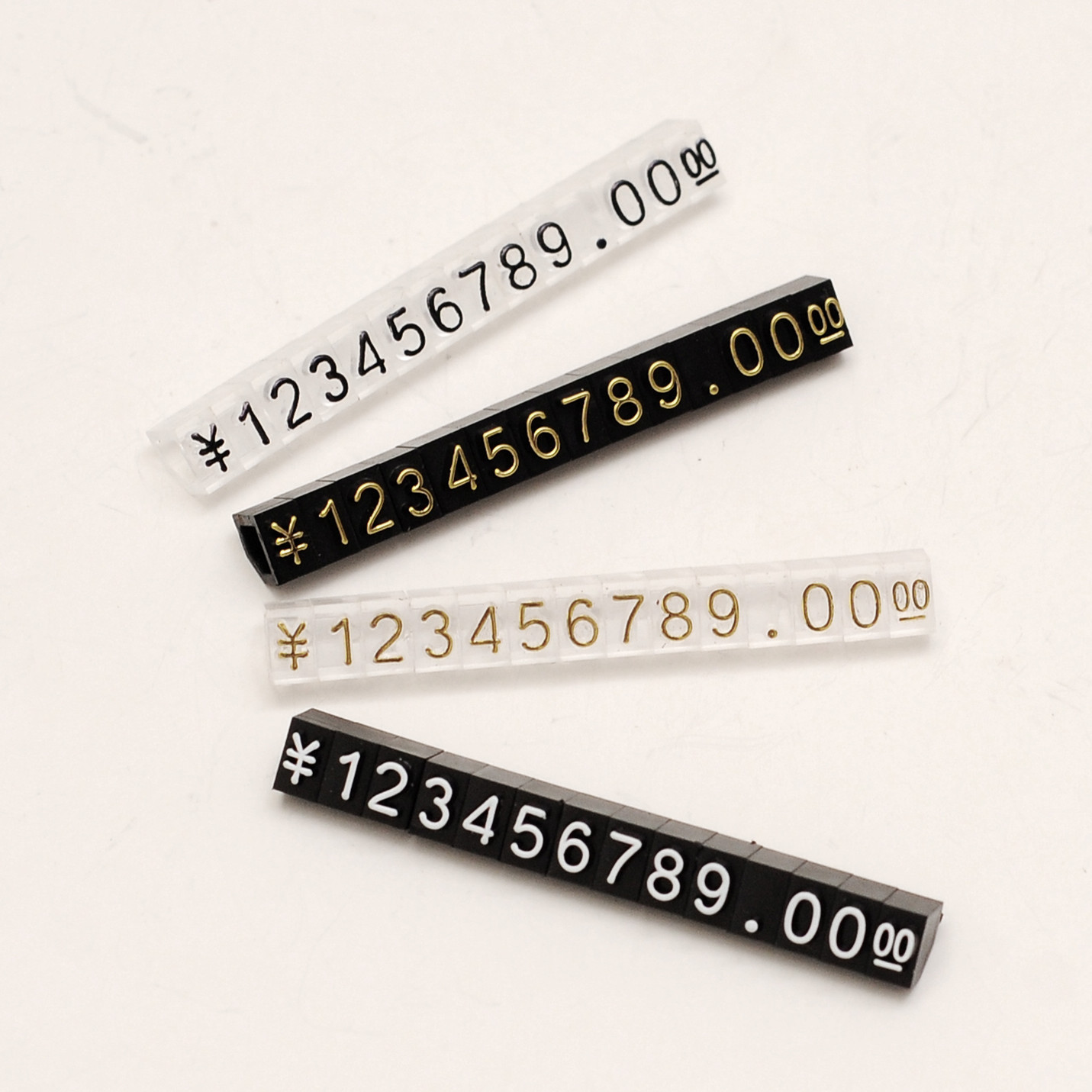 Wholesale Transparent Digital Price Brand Watch Jewelry Price Label Plastic Label Price Label Jewelry Price Label Price Code Grain