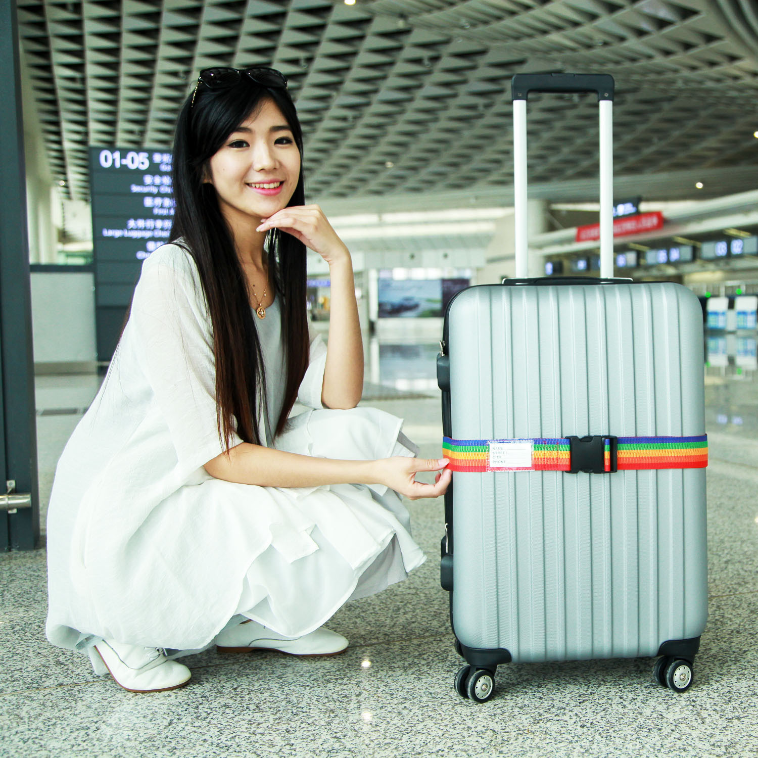 Trunk strap Luggage strap No code Packing strap Luggage binding rope Fixed trunk Thickened strap