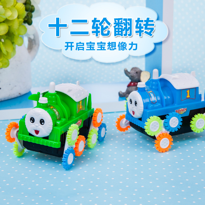 Little Bee Dump Truck Stunt Children's Electric Tumbling Car Small Toy Internet Celebrity Douyin New Street Stall Supply Promotion