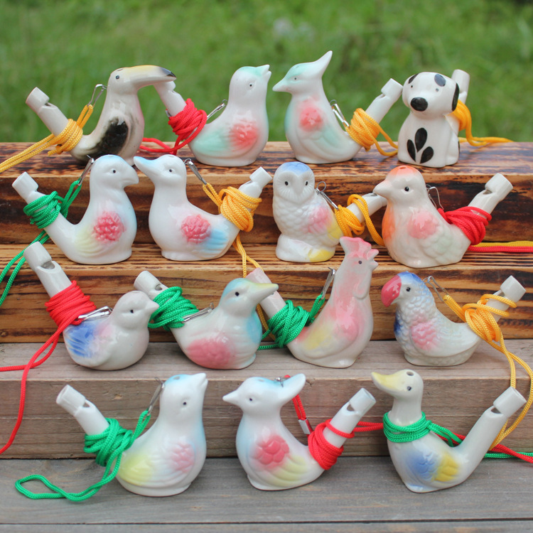 Ceramic Crafts 12557 Waterbird Whistle Children's Music Pottery Flute Tourist Spot Hot Selling Crafts Whistle