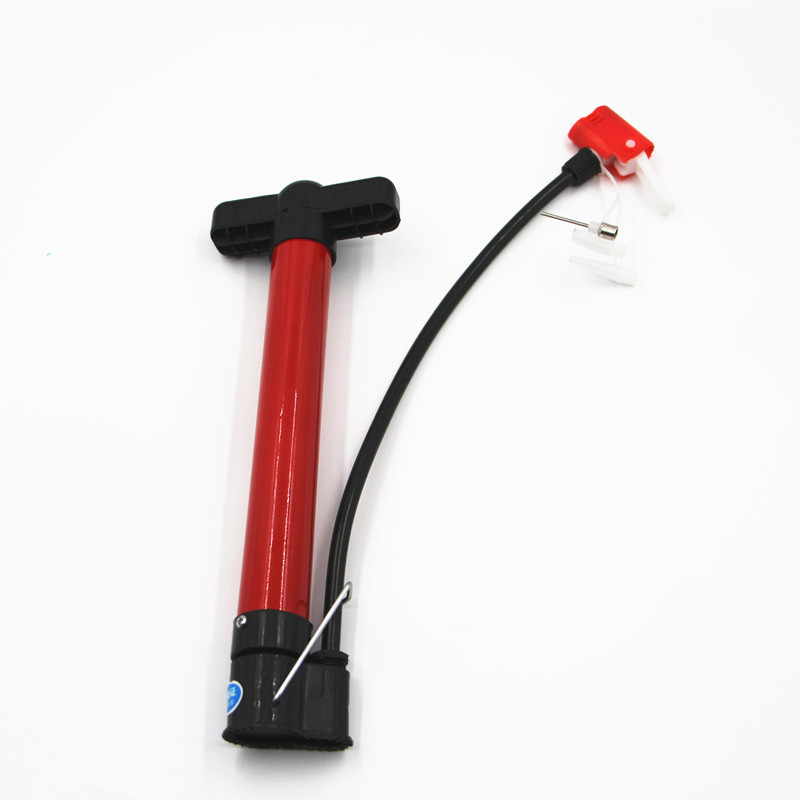27cm Portable Mountain Bike American Mouth Manual Pump with Ball Needle Basketball Balloon Household Pump