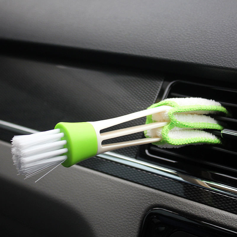 Zhongheng Car Air Conditioning Vent Cleaning Brush Multifunctional Double-Headed Cleaning Soft Brush Keyboard Gap Brush Dust Removal Brush