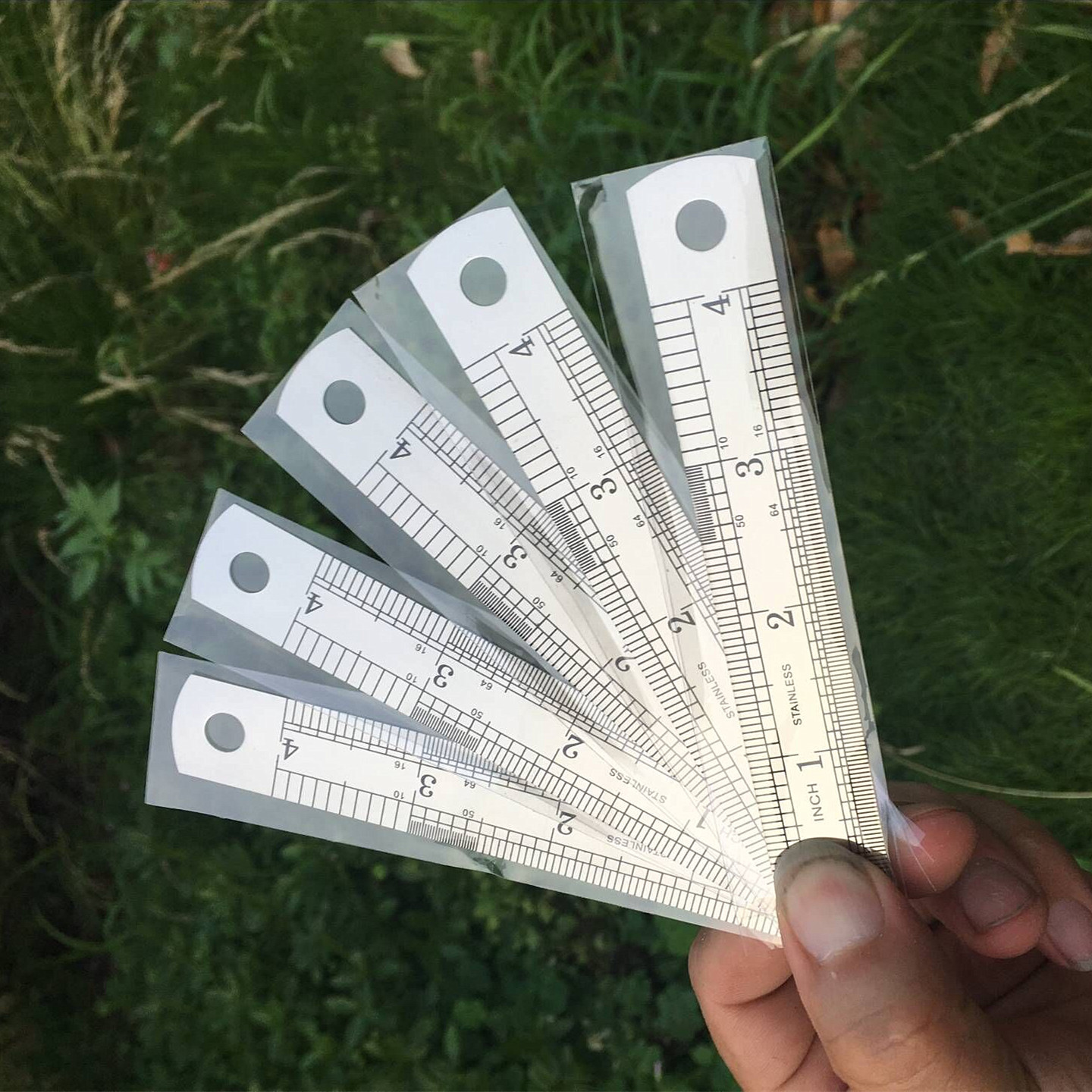 High quality foot thick steel ruler 10cm stainless steel plate ruler double-sided steel ruler ruler wholesale factory direct sales