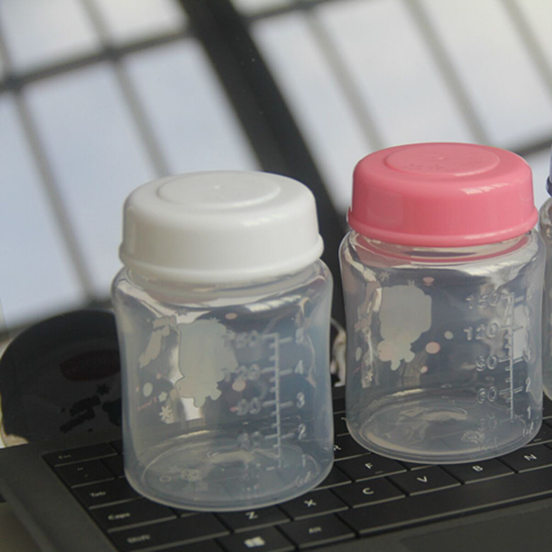 Wide mouth milk storage bottle cap writable date sealed cover breast milk storage integrated cover convenient storage sealing strong lid