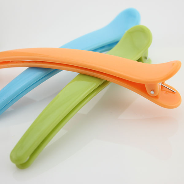 8cm Partition Clip Candy Color Hairpin Pointed-mouth Clip Fish-mouth Clip Duckmouth Clip Perm Partition Clip One-character Clip
