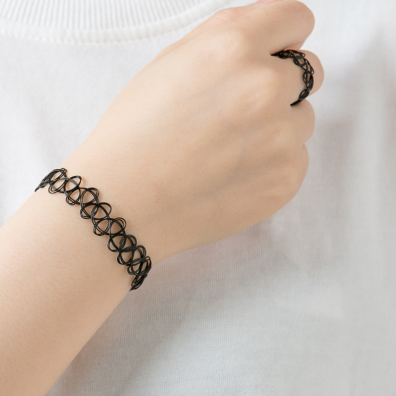 Fishing line necklace factory direct fishing line retro tattoo collarbone necklace collar Yiwu hand-woven jewelry wholesale