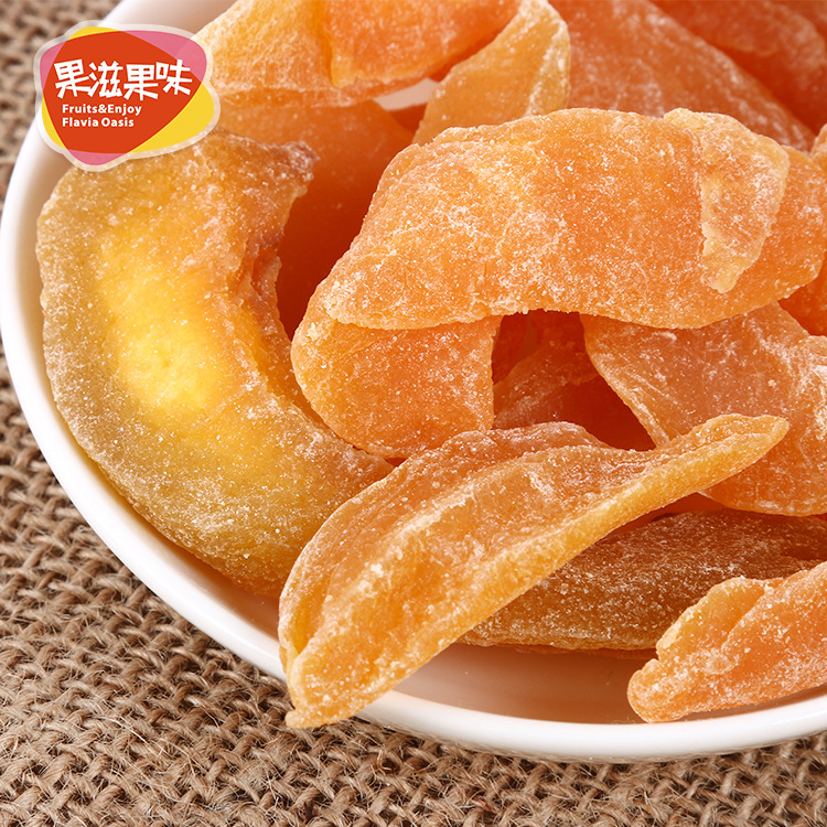 Yellow Peach Dried 96g Peach Dried Fruit Candied Fruit Office Leisure Food Snack Micro-business Factory Processing Wholesale