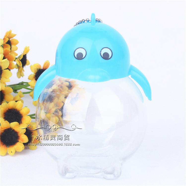 Small caliber fish fan fat double your pet breeding box transparent breathable goldfish tank Cup fish bottle ferrule stall