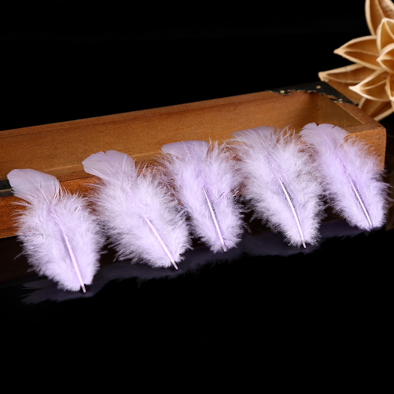 DIY decorative feather wholesale woman hair small feather jewelry decoration multi-color optional clothing accessories cat toy accessories