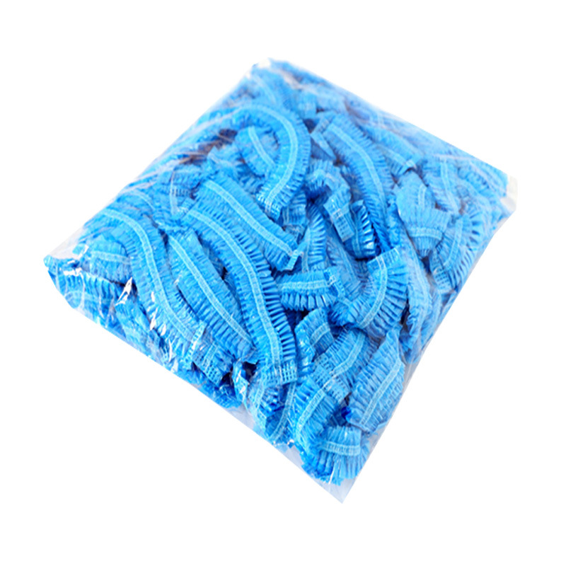 Disposable Plastic Shower Cap Thickened Dustproof Hair Dyeing Hair Treatment Head Cover Strip Waterproof Bath Color Plastic Hat