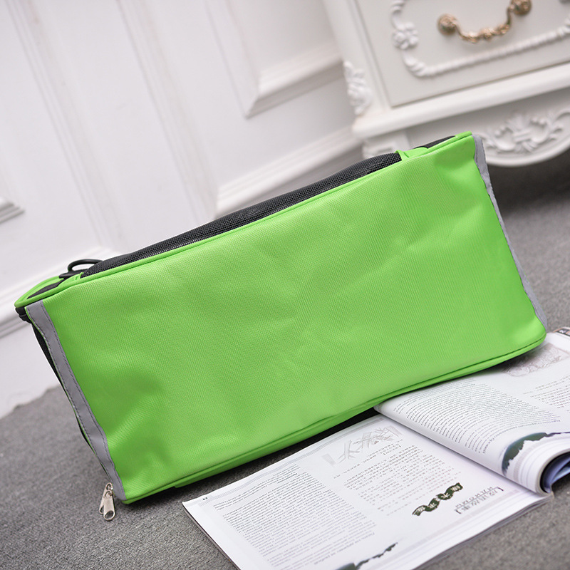 Factory wholesale pet bag wear-resistant cat and dog out backpack portable messenger bag portable breathable plastic mesh bag