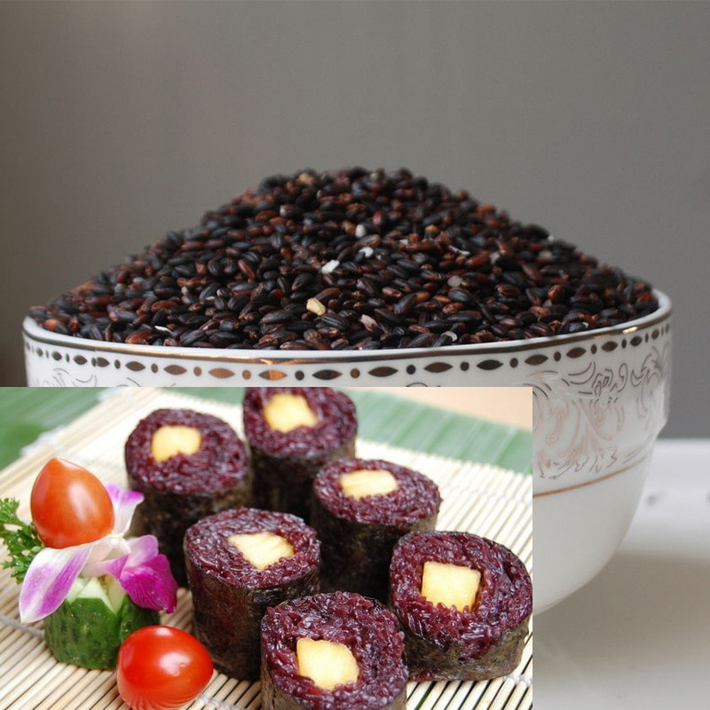 Wholesale Multigrain Black Glutinous Rice, Dessert Milk Tea Food, Blood Glutinous Rice 500g Packaging 2.5kg Free Shipping High Quality