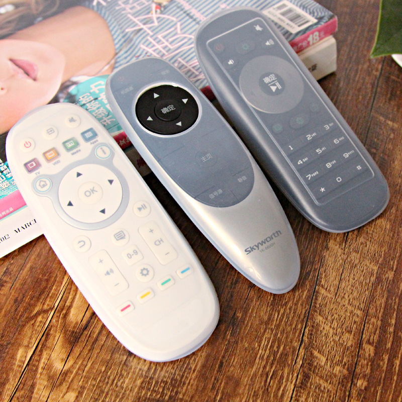Household air conditioning TV silicone remote control cover washable dust-proof waterproof protective remote control cover
