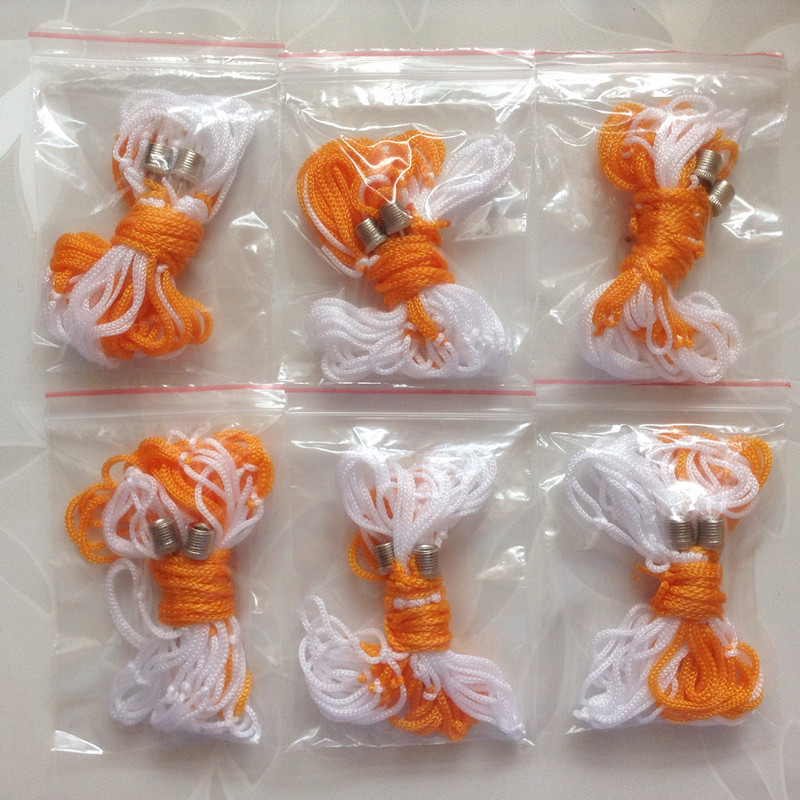 Manufacturer Supplies Ball Inflatable Metal Air Needle Mesh Bag Set Wholesale White and Yellow Plus 2 Inflatable Needles Combination Storage