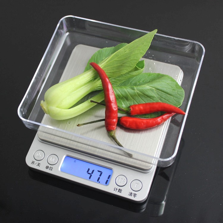 i2000 electronic scale kitchen scale baking electronic scale stainless steel jewelry scale portable scale gram scale high precision pocket scale