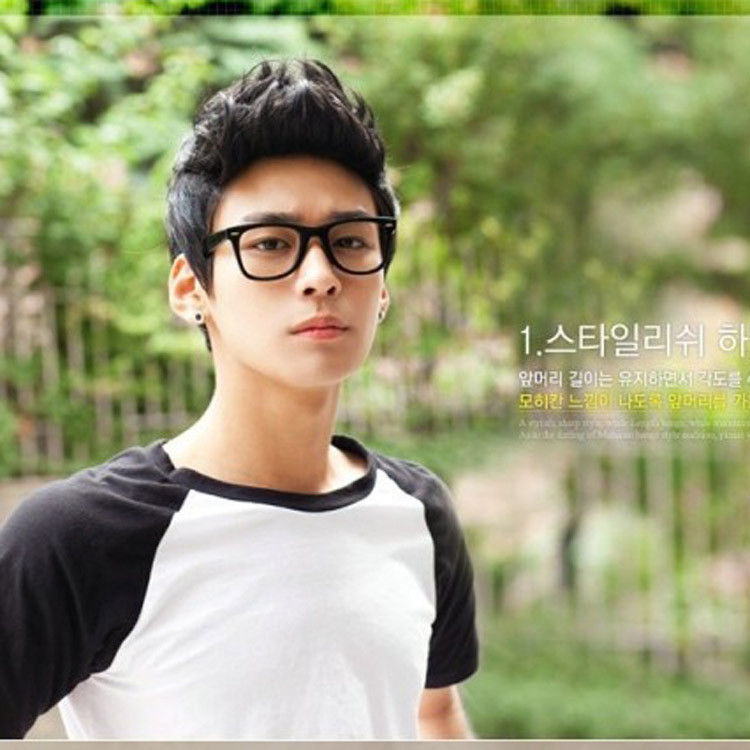 Japanese and Korean Fashion Wigs for Men, Men's Airplane Hairstyle Wigs, Fluffy and Upturned Wigs, Factory Wholesale Short Hair in Stock