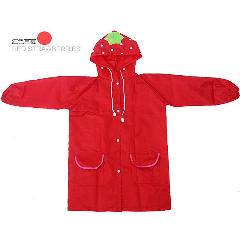 Thickened children's raincoat poncho cartoon baby raincoat rain gear kindergarten student little yellow duck raincoat wholesale