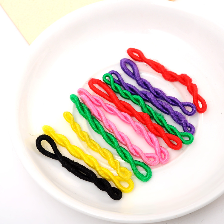 Резинки для волос Yanhong, резинки для волос ярких цветов, ярко-красные резинки, черные резинки для волос, оптовая продажа