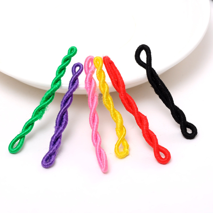 Rubber Bands for Yanhong Hair, Candy-Colored Hair Ties, Bright Red Rubber Bands, Black Hair Ropes, Hair Ties, Wholesale