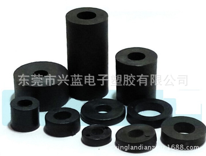 Черный круглый промежуточный столб/изолирующий столб ABS черная прямая труба/нейлоновая полая труба