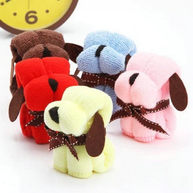 Творческие подарки, свадебное полотенце, подарок в форме щенка, подарок на свадьбу