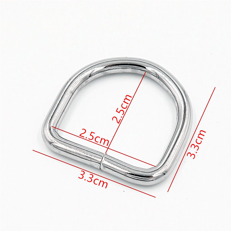 Spot pet supplies accessories pet rope hardware d buckle dog chain cat rope semicircle d buckle bag buckle