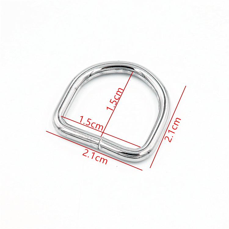 Spot pet supplies accessories pet rope hardware d buckle dog chain cat rope semicircle d buckle bag buckle