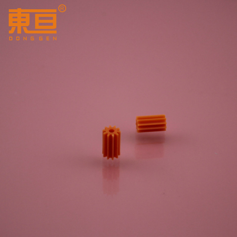 102A длинная мягкая оранжево-красная мягкая резиновая моторная шестерня прямые зубья легкие в установке версия высота 10мм плотно с 2мм валом