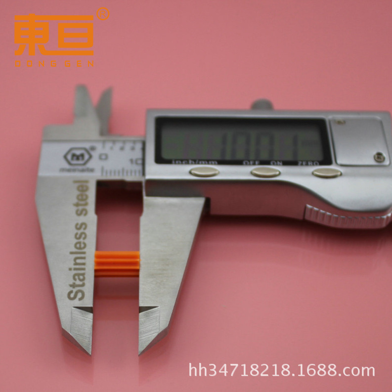 102A Long Soft Orange Red Soft Rubber Motor Gear Straight Teeth Easy to Install Version Height 10mm Tightly with 2mm Shaft