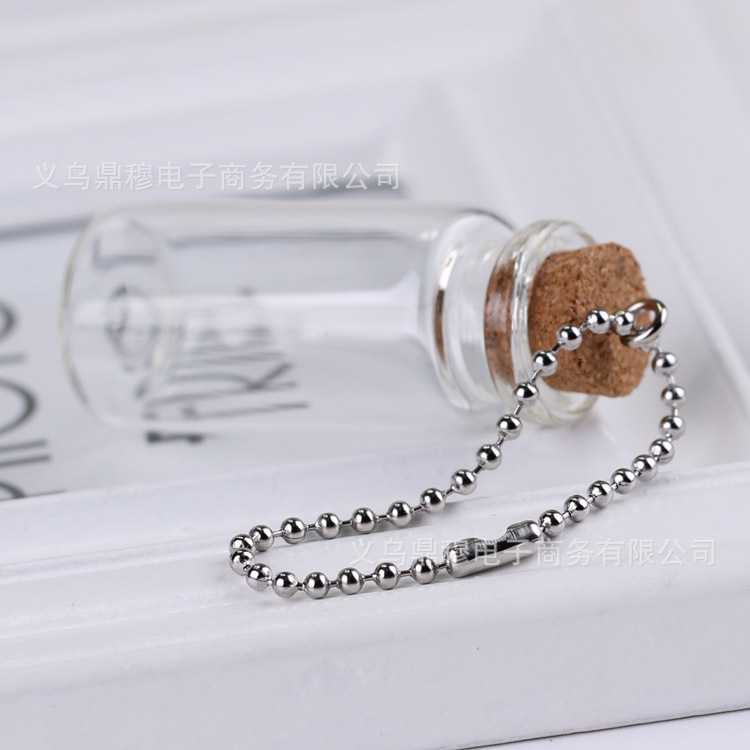 2.4mm tag chain wholesale DIY jewelry key chain bead chain material iron bead chain necklace chain