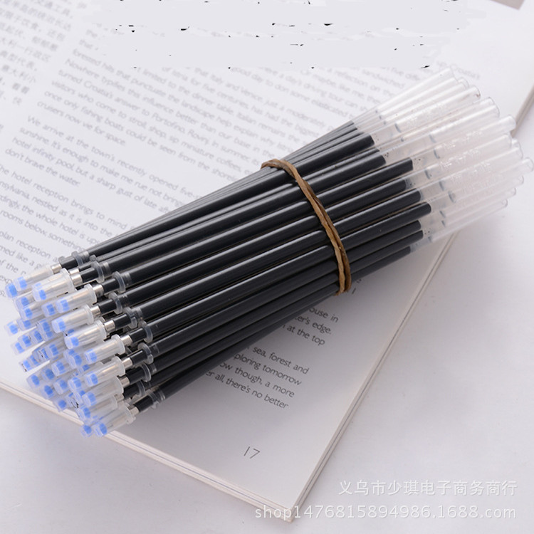Factory direct neutral refills wholesale carbon refills office stationery needle tube 0.5mm bullet Black
