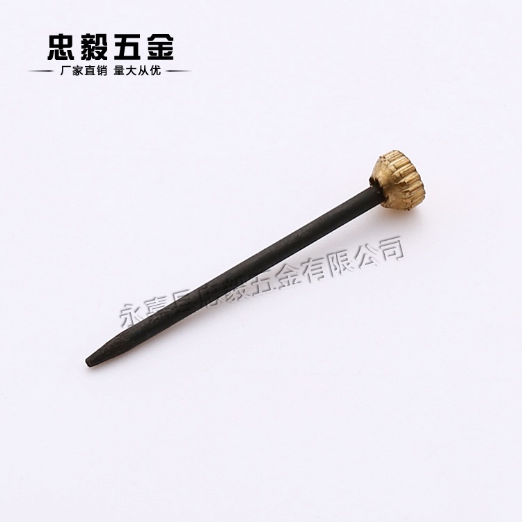 Manufacturers supply copper nail iron nail copper head nail needle point nail black specifications complete quality assurance