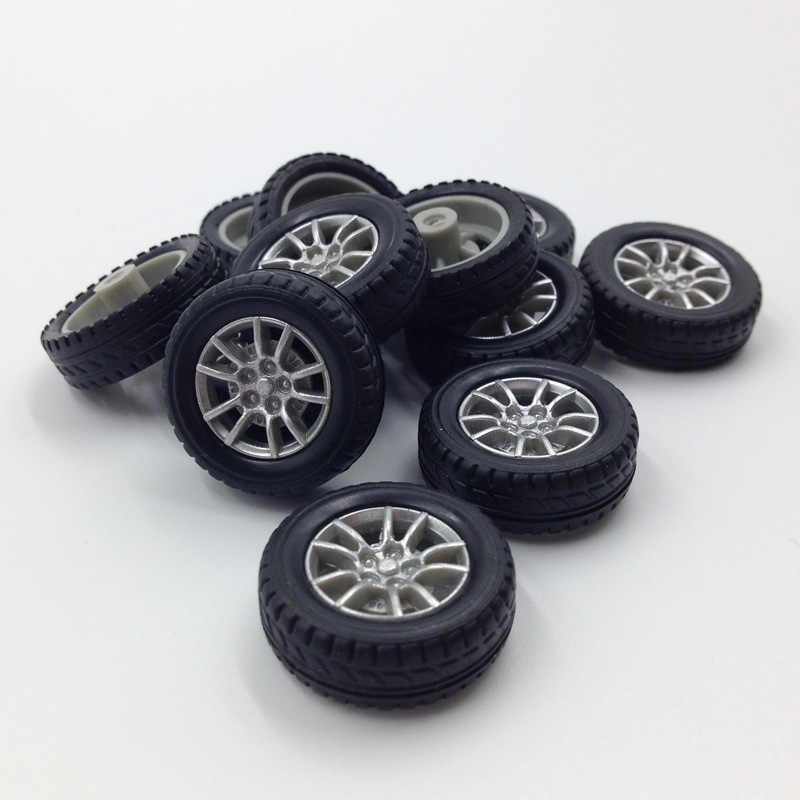 Toys Environmentally Friendly Plastic Wheels Plastic Tire TPR PVC Holster Wheels Rubber Wheels Sports Car Wheels