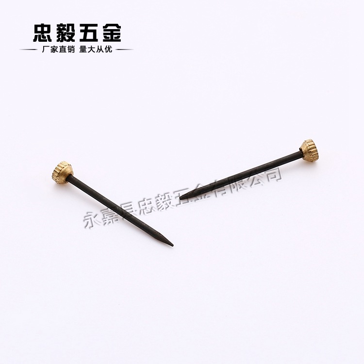Manufacturers supply copper nail iron nail copper head nail needle point nail black specifications complete quality assurance