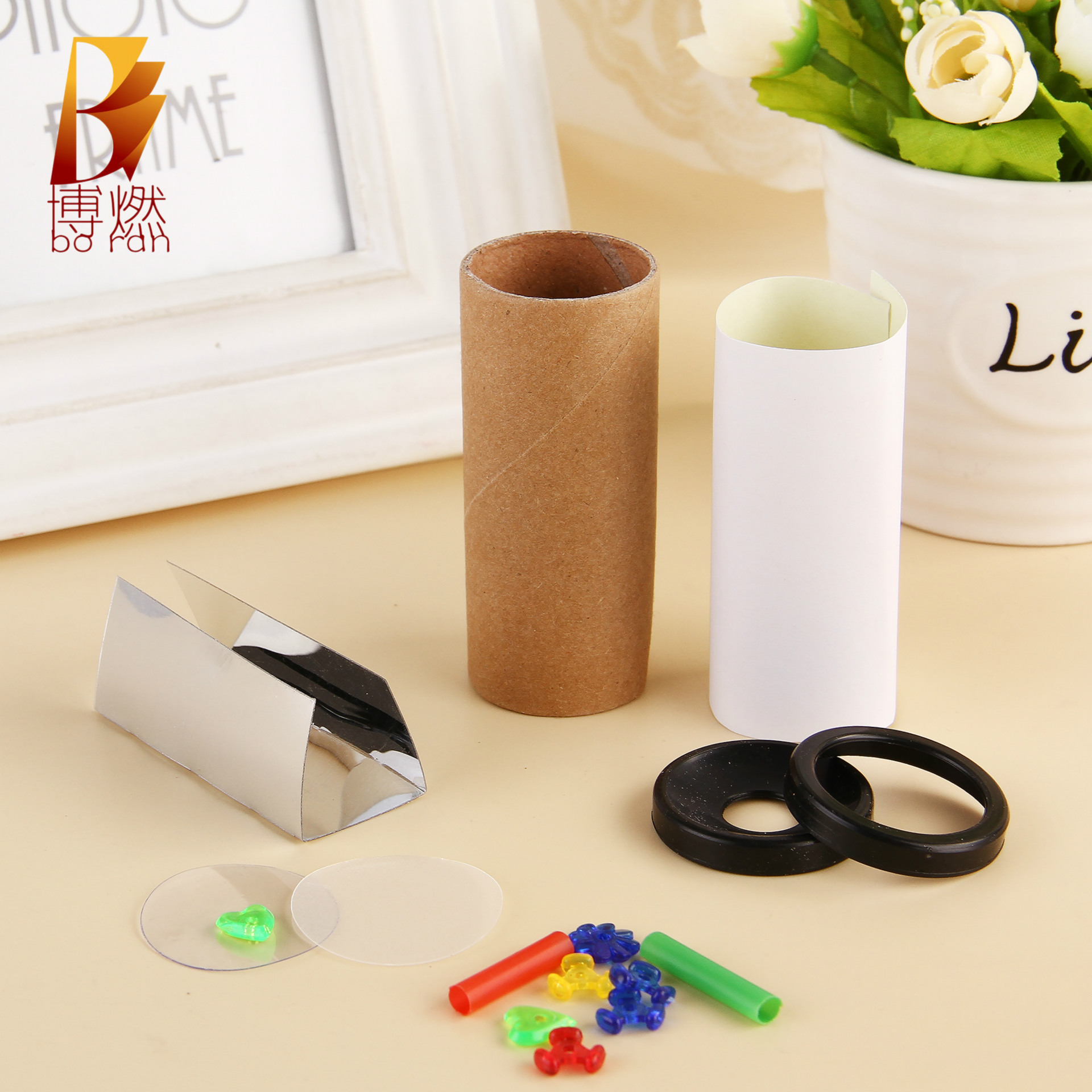 Производитель DIY маленького калейдоскопа, прямая продажа, 8*3 см, маленький калейдоскоп для детей, DIY, образовательные научные и учебные принадлежности