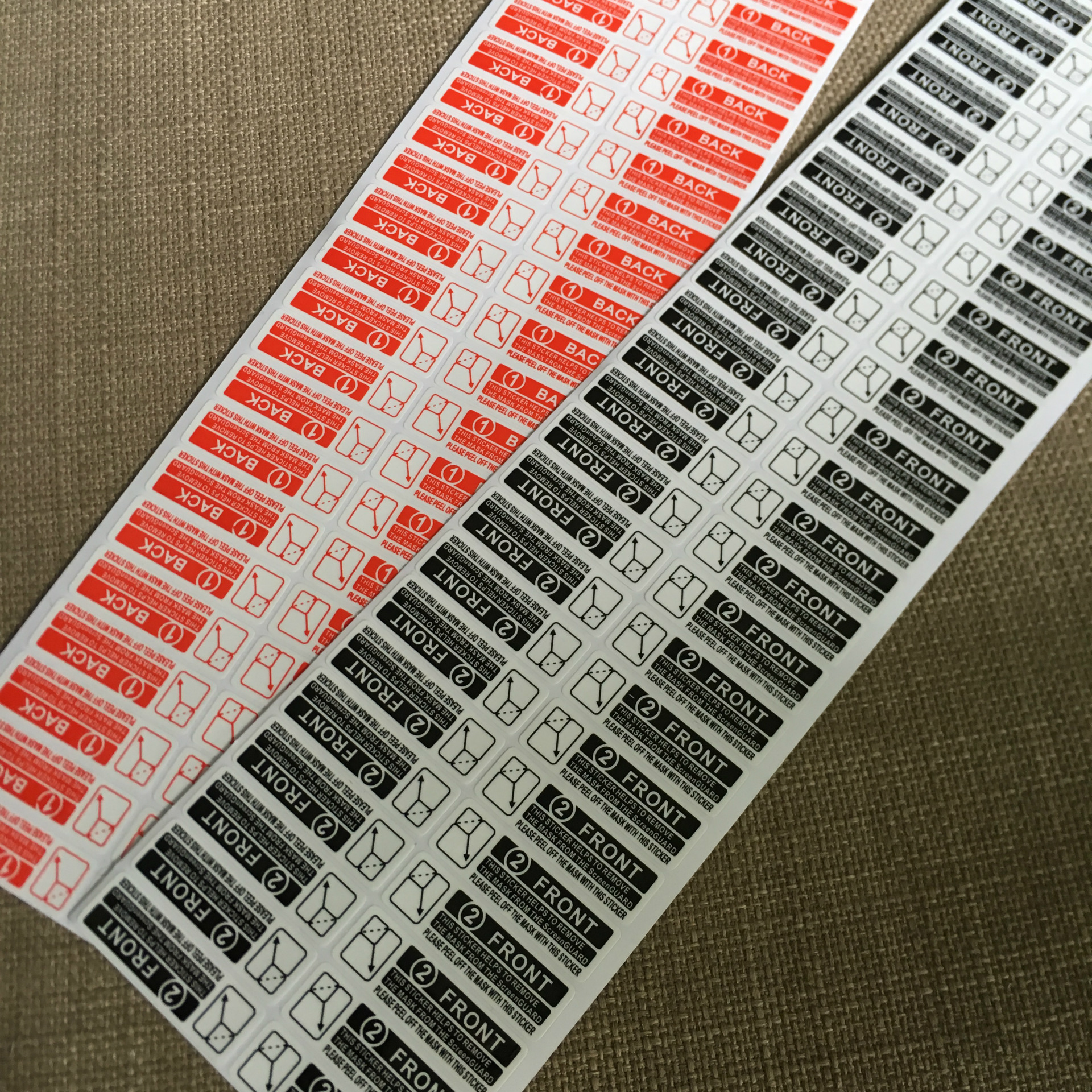 Suitable for neutral mobile phone film 1 2 label tempered film 1 standard easy to tear hand labeling protective film label customization