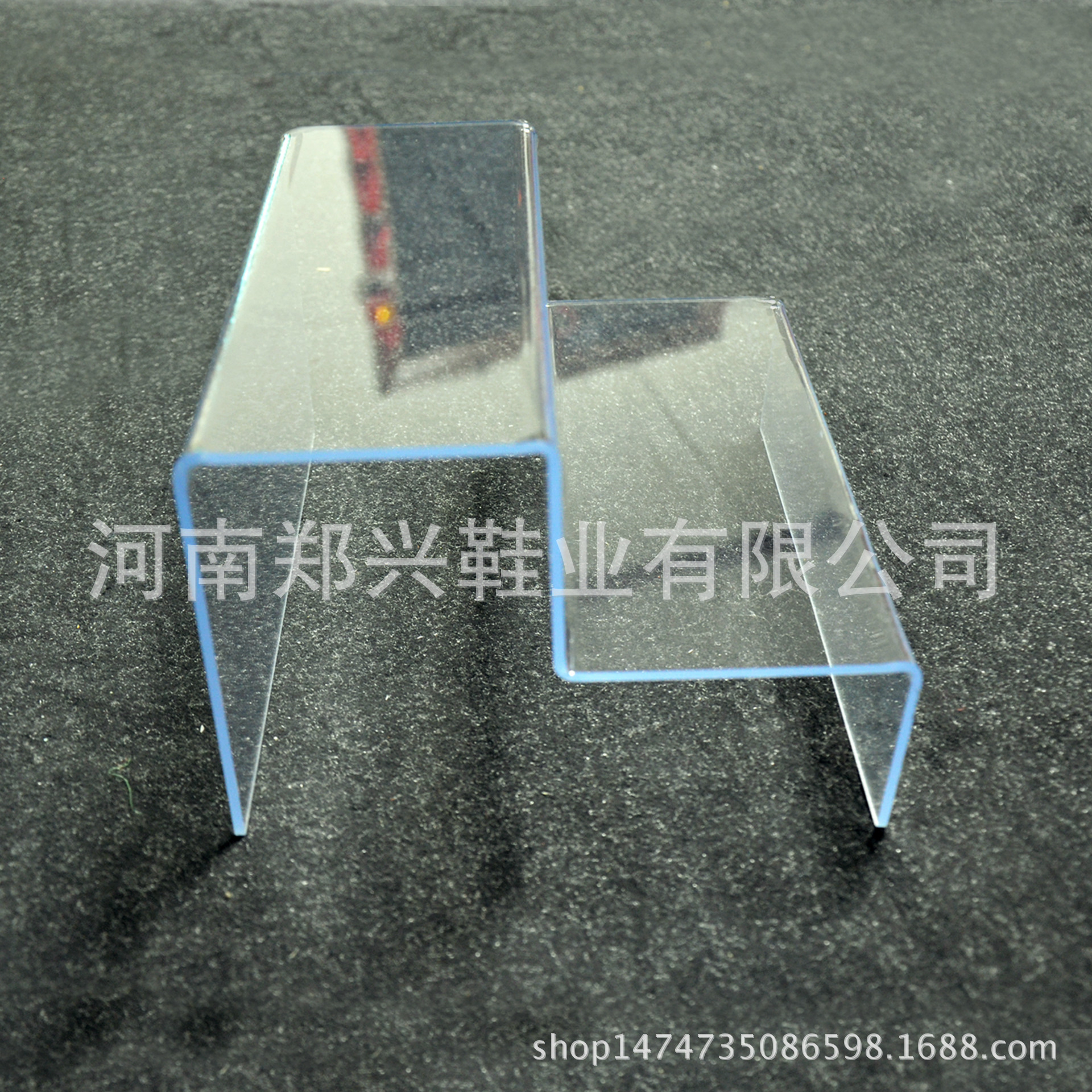 Shoe Display Rack Transparent Double-Layer Shoe Display Rack High and Low Stairs Shoe Bag Display Rack Shoe Store Props Combination Rack