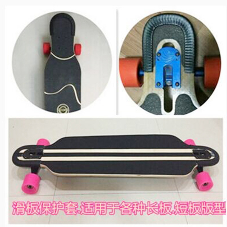 Wholesale Skateboard Rubber U-Shaped Anti-Collision Strips Double Rocker Wear-Resistant Edge Protection Strips Small Fish Board Adhesive-Free Protective Cover
