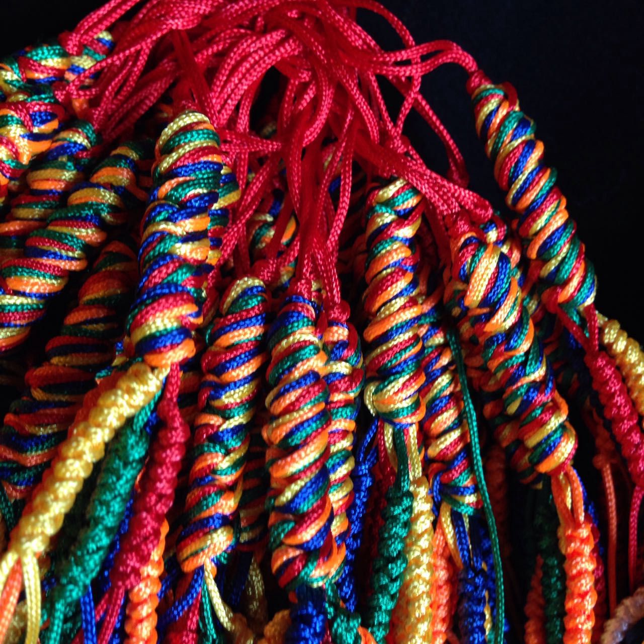 Diamond Knot Colorful Rope Diamond Knot Pendant