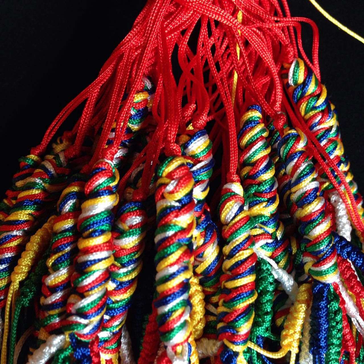 Diamond Knot Colorful Rope Diamond Knot Pendant