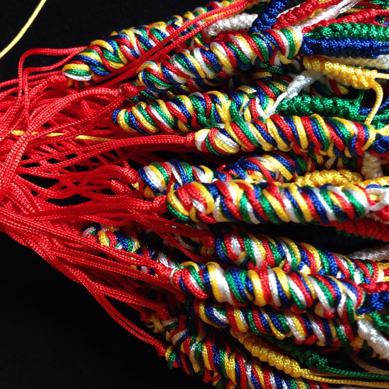 Diamond Knot Colorful Rope Diamond Knot Pendant