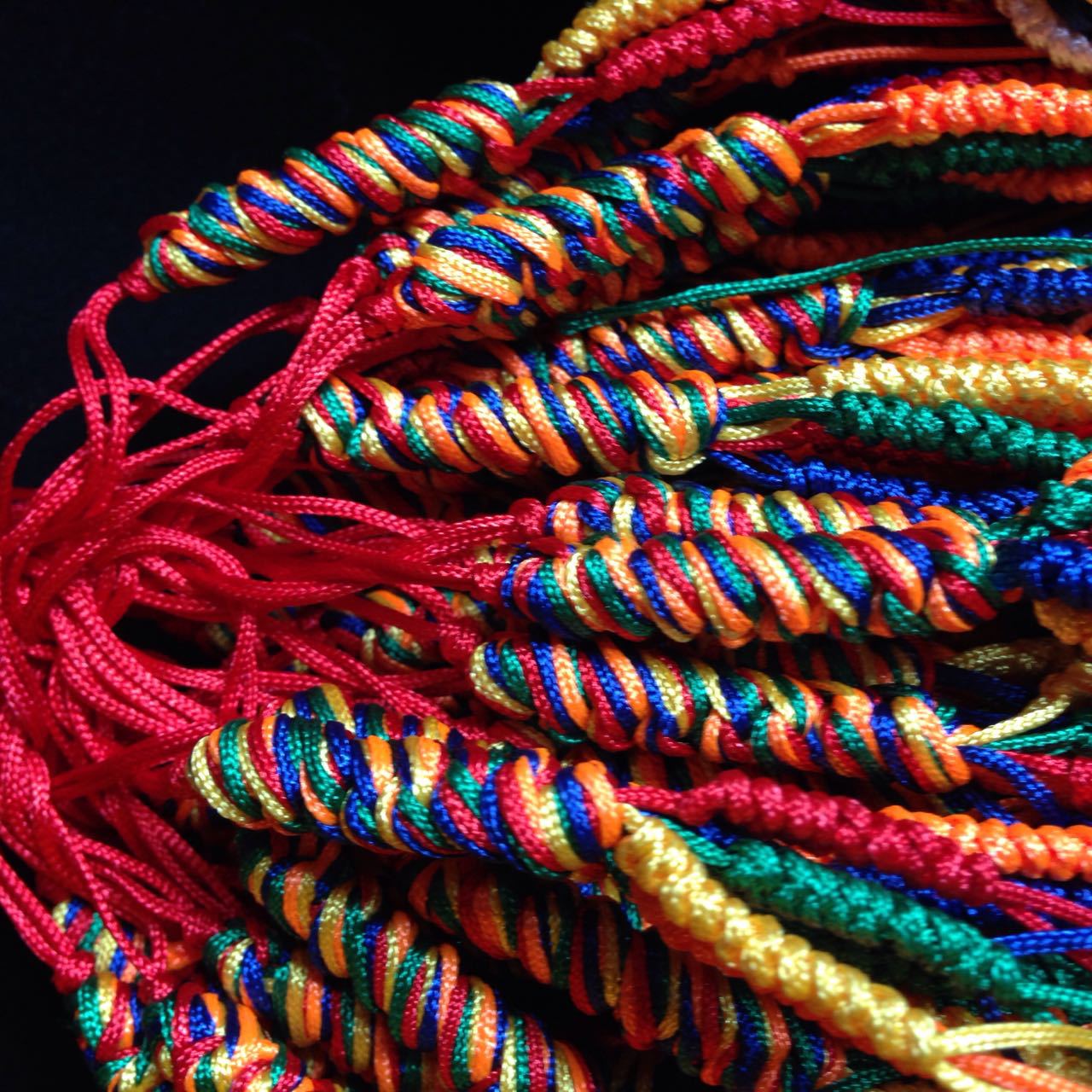 Diamond Knot Colorful Rope Diamond Knot Pendant