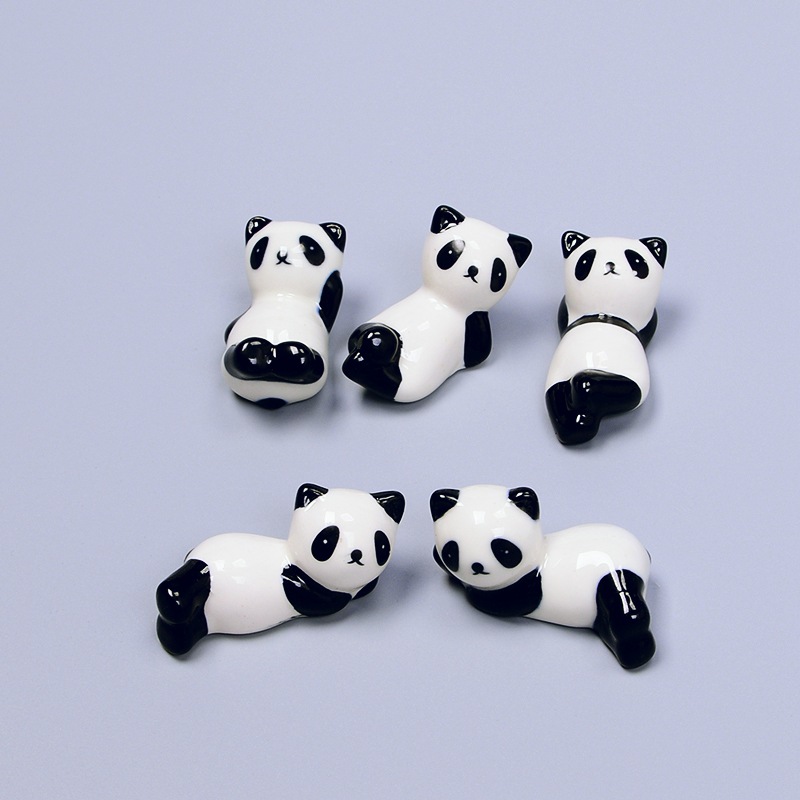 Japanese Chopsticks Holder Ceramic Panda Chopsticks Holder Chopsticks Holder Chopsticks Holder Ceramic Crafts Ornaments Pen Holder Hot Sale