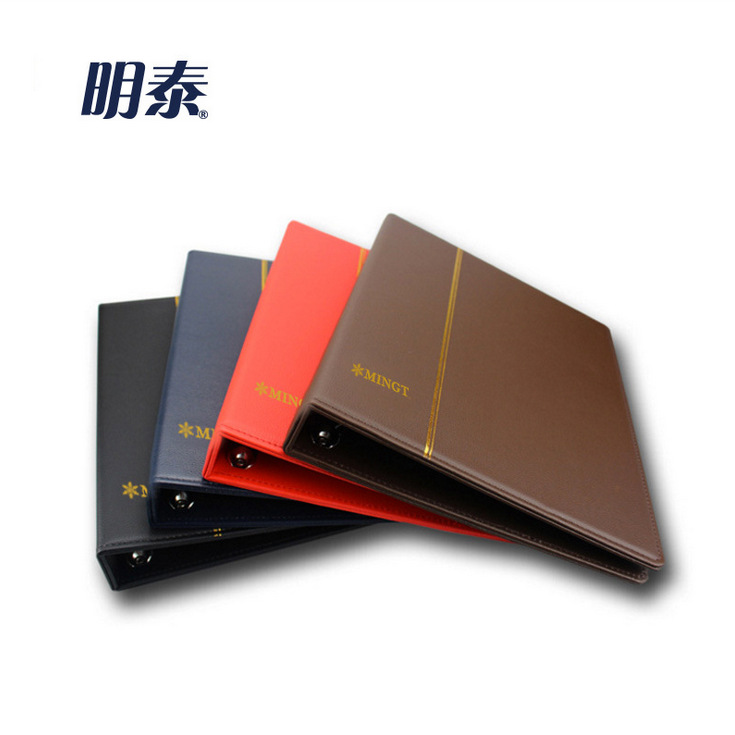 Pccb Mingtai 9-Hole Leather Loose-Leaf Empty Book Binder Car Sewing Process Stamp Coin Collection Shell