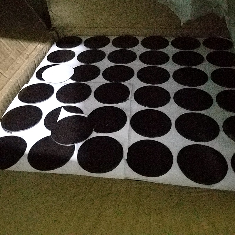 Refrigerator magnet soft magnetic bulk supply round with adhesive soft magnetic sheet stationery